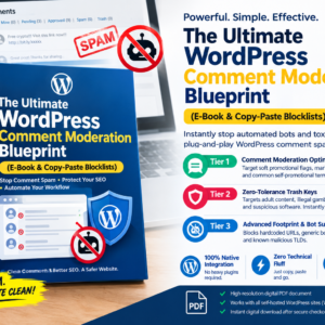 The Ultimate WordPress Comment Moderation Blueprint (E-Book & Copy-Paste Blocklists)