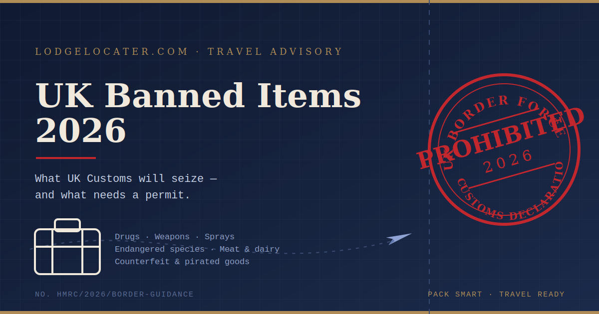 UK Banned Items 2026: Essential Customs Guide Every Traveller Must Know