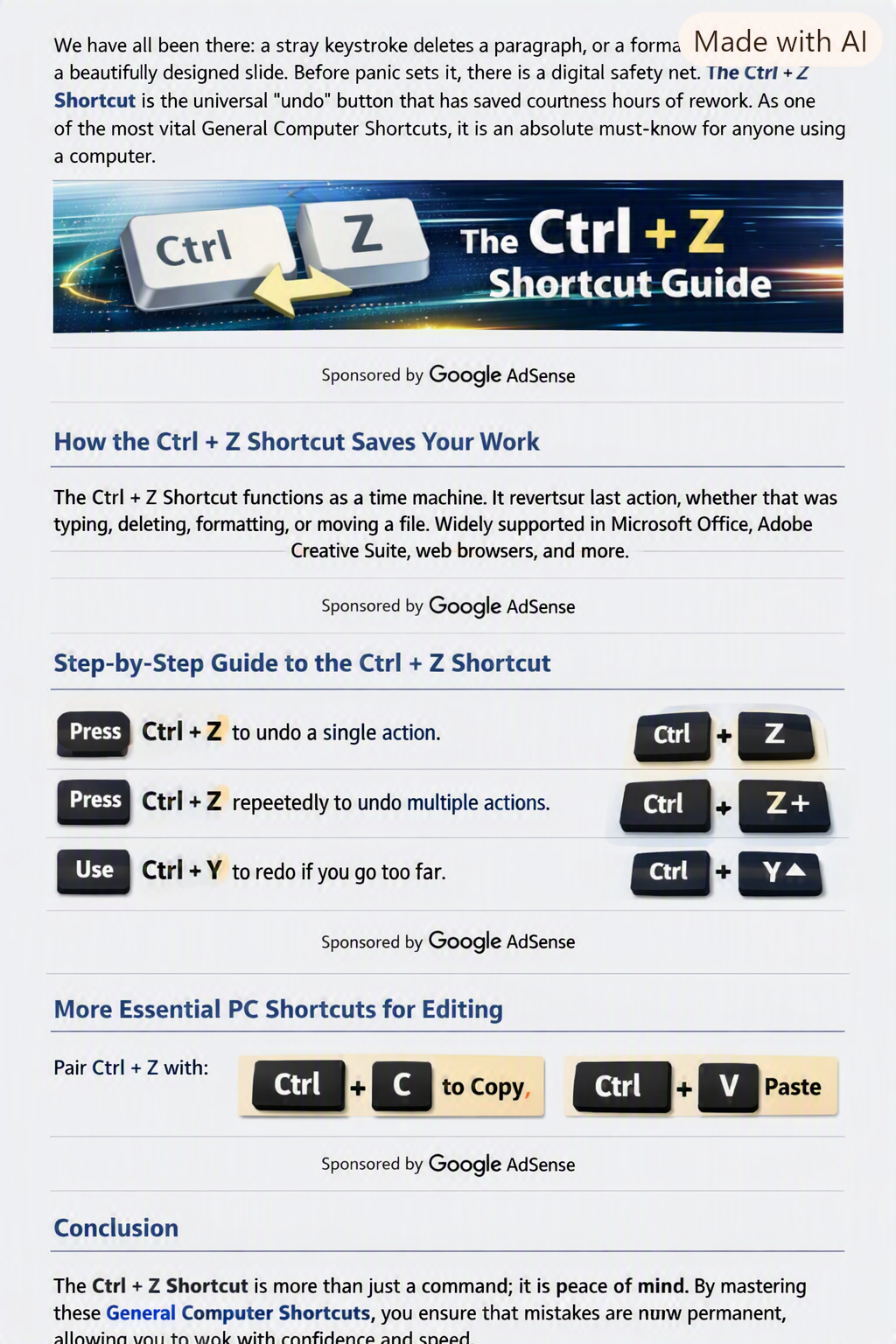 Ctrl + Z Shortcut: Master the Ultimate Undo Command